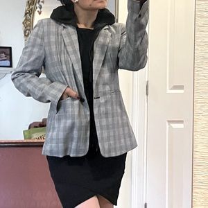 Women blazer with hoody